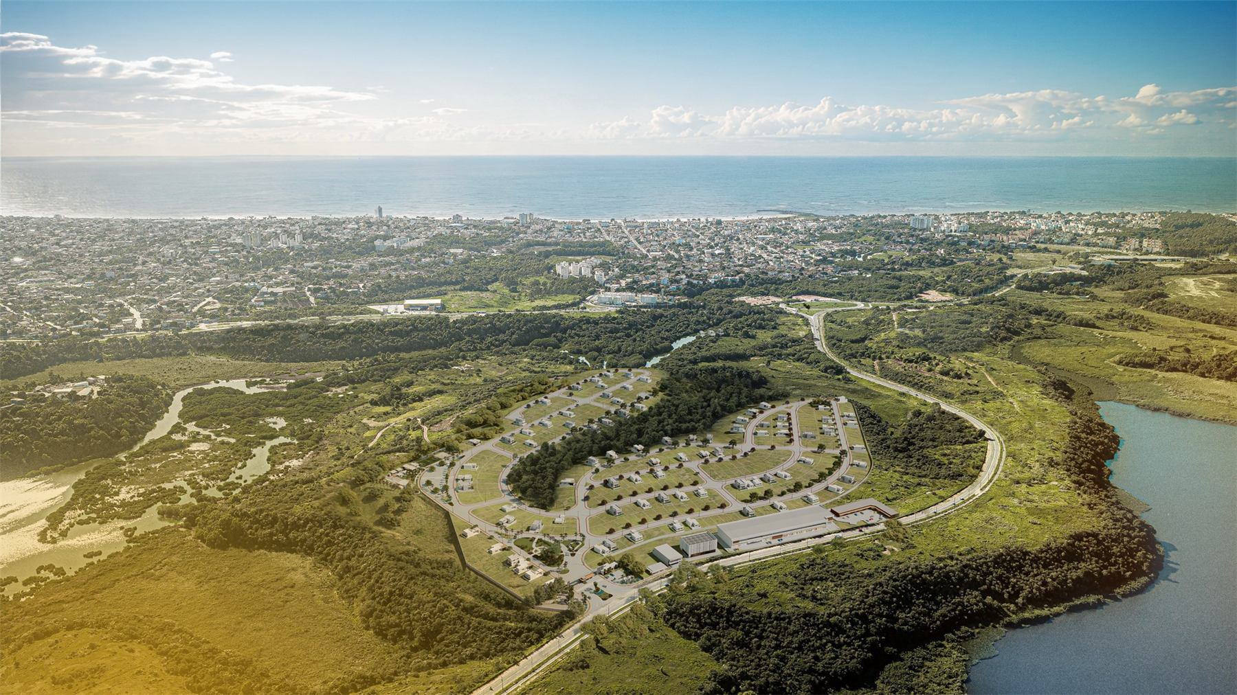 Vista aérea do condomínio Viva Juara em Serra/ES